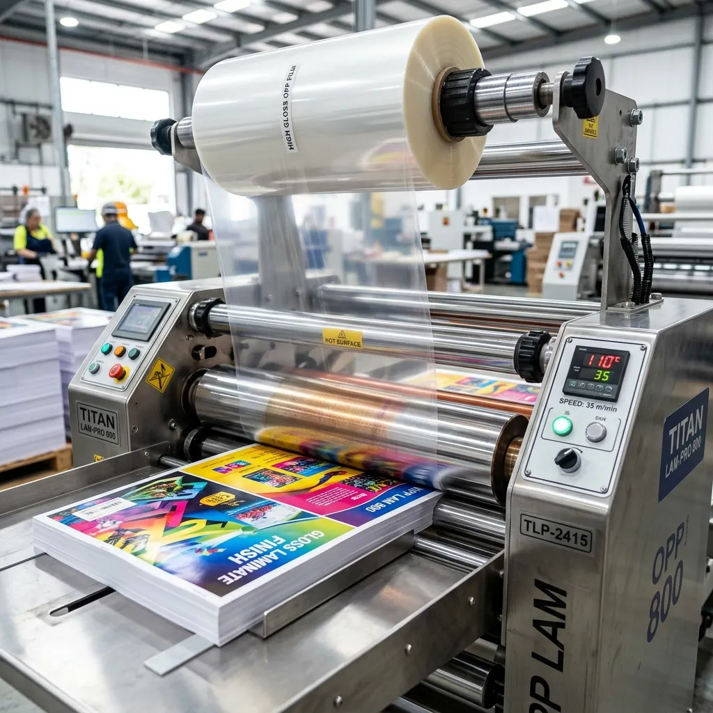Industrial OPP Laminator Machine processing sheets
